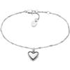Fossil Bracciale a catena sottile da donna in acciaio inox con chiusura a moschettone