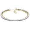 Fossil Bracciale donna in ottone con chiusura a moschettone a doppia catena
