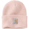 Carhartt Knit Cuffed Beanie, Cappello Unisex - Adulto, Rosa (Marshmallow Rosa Cenere), Taglia unica