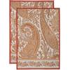 Maison d' Hermine Kashmir Paisley 100% Cotone - Set di 2 Asciugamani da Cucina, da 20 Pollici da 27.5 Pollici. Perfetto per Ringraziamento e Natale