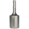 WERHE Battipicchetto di Terra SDS Plus, Ø 25,5 mm, Per Aste di Terra | lunghezza 100 mm, diametro esterno 35,5 mm, per Bosch, Makita, DeWalt martelli perforatori