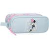 Disney Joumma Disney Minnie Happy Astuccio doppio Blu 23x9x7 cm Poliestere, blu, Taglia unica, Astuccio doppio
