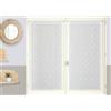 Atout Ciel Coppia di tende in voile con passapasta pronte da appendere, 2 x 60 x 90 cm, colore: bianco