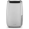 DELONGHI De'Longhi Tasciugo AriaDry DDSX220 Deumidificatore elimina l'umidità, Asciugabiancheria, Purificatore d'aria, 20L al giorno, Comandi elettronici, Silenzioso, pratiche ruote e maniglie, TIMER, bianco
