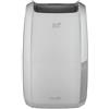 DELONGHI De'Longhi Tasciugo AriaDry DDSX225 Deumidificatore Elimina l'umidità, Antimuffa, Asciugabiancheria, Purificatore d'aria, 25L/giorno, Comandi Elettronici, Pratiche Ruote e Maniglie, TIMER, Bianco