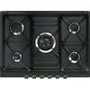SMEG SR775AO Piano cottura 70/75 cm Estetica cortina, Colore Antracite, 5 Fuochi, 6 MANOPOLE, Comandi frontali