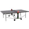 KETTLER K1 - Tavolo da ping pong per interni in legno massiccio da 16 mm, 5 strati laccati, pieghevole, certificato TÜV