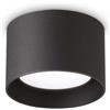 Ideal Lux Spike Pl1 Round Nero Lampada da soffitto