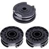 Daaxing 3 bobine di filo di ricambio per decespugliatore Greenworks G40ltk2/ G40ltk2x / G40lt / 2101507, filo di nylon 9 m di diametro 1,65 mm diametro della filettatura