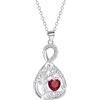 J.MUEN Collana Albero Della Vita Donna Argento 925 Collana Infinito Cuore Ciondolo - Regali originali per Natale,compleanno,anniversario e Festa della Mamma,ideali per moglie,mamma,fidanzata e amici