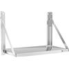 Royal Catering Mensola Pieghevole A Muro Ribaltabile Da Parete Ripiegabile RC-BFWH6030 (40 kg, 60 x 30 cm, Acciaio Inox)