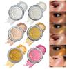 VolksRose 6 Pcs Ombretto Occhi Glitter Eyeshadow Glitter, Ombretto Glitterato Impermeabile & Lunga Durata, Finish Brillante Metallizzato per il Trucco delle Guance Occhi, Illuminante Viso Bianco Argento