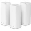 Linksys Velop WHW0303 Sistema WiFi 5 mesh Tri-Band AC2200, router WLAN, range extender con 525 m² di copertura, supporto per 60 dispositivi, 6 porte Ethernet, Confezione da 3, Bianco