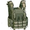 DEFCON 5 Storm plate carrier with quick release system + triple mag. pouch verde DEFCON 5