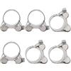 FamlTol 6 pezzi Fascette Metalliche Stringitubo 29-31 mm Morsetto per Tubo di Scarico Morsetto per tubo di scarico per moto Fascette Stringitubo Inox Fascetta Stringitubo per Accessori Tubi Scarico