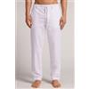 Intimissimi Pantalone Lungo In Lino E Cotone Bianco