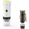 Eznaobo Macchina per caffè portatile, 3 in 1, macchina per caffè espresso elettrica portatile, 12 V espresso macchina da caffè ricaricabile, per ufficio, viaggi, casa, compatibile con capsule K-Cup e