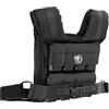 GORILLA SPORTS® Giubbotto Zavorrato - 10/20/30 kg, Regolabile, Ferro, Schiuma TPE, Nylon, Vestibilità Universale, Nero - Weighted Vest, Gilet con Pesi, Gilet Zavorrato con Pesi Inclusi (b) 20kg)