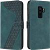 OKZone Cover per Samsung Galaxy S9 Plus, Custodia in Pelle Samsung S9 Plus, Antiurto Cover a Libro Galaxy S9 Plus Magnetica Portafoglio Folio PU Pelle Flip Caso con Wallet Case Cover (Verde)