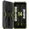 Ulefone Armor X12 Pro Rugged Smartphone, Android 14 Octa-core Cellulari 8GB+64GB/SD-256GB, Telefono Resistente IP68, 5,45HD+ 4860mAh Dual SIM 4G Cellulare Offerta, 13MP+8MP, MTK G36/NFC/OTG/GPS/Verde