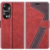 MOBESV Custodia per Honor 70 5G, Cover a Libro Magnetica Custodia in Pelle per Honor 70 5G, Elegante Rosso