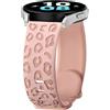 BYISYUE Leopard Cinturini di Ricambio per Samsung Galaxy Watch 7/Watch 6 Classic/Watch 5 Pro, 20mm Silicone Sport Bracciali Cinturino per Galaxy Watch 4/Watch FE/Watch 3/Active 2