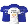 t-shirteria - Magliette Addio al Celibato - Set Completo con Maglia Speciale per Lo Sposo e Colorate per Amici - Gadget Festa con Materiali Traspiranti e Certificati (Si Ma Niente di Serio, Blu)