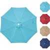 Simple Deluxe Copertura di ricambio per ombrellone da giardino da 2,8 m, per 8 stecche, copertura superiore di ricambio (solo tettoia), turchese