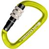 Kong. Trapper Screw Sleeve. Moschettone Arrampicata in Alluminio con Ghiera a Vite. Sistema Keylock Anti-Impiglio. Forma Compatta. Ingombro Minimo. EN 12275/B, EN 362/B. Peso 85g.