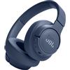 JBL Tune 720BT Cuffie Wireless Over-Ear Blu per Musica e Chiamate, Bluetooth 5.3