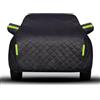 Gaoxianglin Telo Copriauto per 𝖠𝗎𝖽𝗂 Q3 Sportback Coperture Antigrandine Auto Copri Esterno Auto Cotone, A Prova di Neve, Impermeabile E Resistente Ai Raggi UV Antigrandine Auto Nero