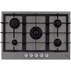 Elleci Piano Cottura a gas 5 Fuochi 75 cm colore Grigio Colomba - PKPP75193CS