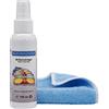Blum Manufaktur - 100ml Spray detergente per occhiali + panno in microfibra 30 x 30 cm. Spray detergente di alta qualità per una pulizia rapida e accurata.