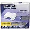 Soffisof Bed 80x180 Extra - 90x Traverse Letto Anziani - 6 Confezioni da 15 Traverse Rimboccabili 80 x 180 - Assorbenza fino a 7 Gocce - Traversa Lenzuola e Materasso