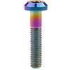 Yaruijia - Bullone in titanio M8 x 15/20/25/30/35/40 mm, viti a brugola per biciclette e moto (M8 x 40 mm, arcobaleno)