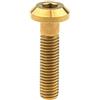 Yaruijia Bullone in titanio M8 x 15/20/25/30/35/40 mm, viti a brugola per parti di biciclette e moto (M8 x 35 mm, oro)