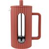 Café Olé Ciao 8 Cup Cafetière, garza in acciaio inox, French Press, rosso