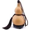 wadbeev Borraccia naturale essiccata con coperchio cava zucca cinese calabash per portabevande, ornamento decorativo (tinta unita, 500 ml)