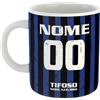 love print Tazza Tifoso Serie A in Ceramica Sport per Tifoso Calcio Inter, Personalizzato con Nome e Numero