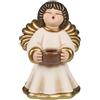 THUN, Iconico Angelo Valerie in Ceramica Decorata a Mano con Candela, Versione Maxi, Simbolo di Protezione e Amore, 52 cm h