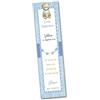 PRINTSERVIS 30 Segna libro per festa Battesimo personalizzabile 40x150 stampato su cartoncino 300gr per bimbo/a pronto per l'utilizzo e facile da compilare (Orsetto Azzurro)