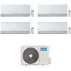Olimpia Splendid Nexya S4 E R32 Climatizzatore a parete quadri split inverter Wi-Fi - unità esterna 8.2 kW unità interne 9000+9000+9000+12000 BTU