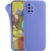 MyGadget Cover per Samsung Galaxy A51 4G - Custodia Protettiva in Silicone Morbido - Case TPU Flessibile - Ultra Protezione Antiurto & Antiscivolo Blu