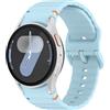TiMOVO Sport Band Compatibile con Samsung Galaxy Watch 7/6/5/4 Band 40/44mm, Bands No Gap per Galaxy Watch FE 40mm, 5 pro 45mm, 6 Classic 43/47mm, 4 Classic 42/46mm, Azzurro