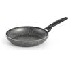 RollitPop Padella Antiaderente Ø 20cm in Alluminio, Made in Italy, Facile da Pulire, 5 Strati con Rivestimento Effetto Pietra Qualità Superiore e Antiaderenza Perfetta, Leggera ed Ergonomica (Ø 20cm)