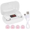 Tosuny Auricolari Bluetooth 5.0 L21, Auricolari HiFi Stereo Senza Fili Reali, con Display Digitale e Scatola di Ricarica, per la Maggior Parte dei Dispositivi con Funzione Bluetooth (Bianco)