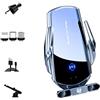 NCONCO Caricabatterie da auto wireless da 15 W Supporto per telefono a ricarica rapida Blocco automatico per cruscotto Presa d'aria Supporto per telefono compatibile per iPhone 15/14/13/12/11, Galaxy