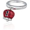 Chantecler Anello Campanella Cuori Lucchetto