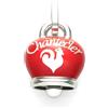 Chantecler Ciondolo con Campanella grande in argento e smalto rosso