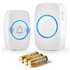 Blendura Campanello Senza Fili da Esterno Impermeabile IP44, Campanello Wireless con Raggio d'Azione 300M, Ricevitore da Interno con 5 Volumi Regolabili, 60 Suonerie, Bianco